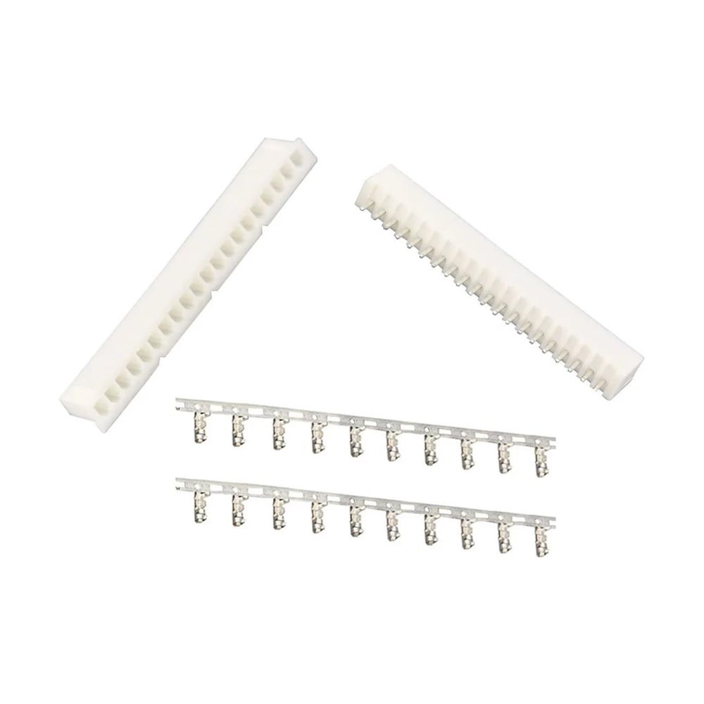 10 Sets XH2.54 Straight Needle Spacing 2.54mm Connectors Male and Female Plug + Terminals(XH2.54-20Pin S)