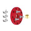 1 Set Aluminum Clutch Flywheel Kit Replacement for TRAXXAS 1/10 Nitro RC Car Red view 1