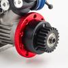 1 Set Aluminum Clutch Flywheel Kit Replacement for TRAXXAS 1/10 Nitro RC Car Red view 2