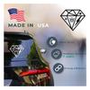 (2 Pcs 1 Black, 1 White 13.1'' x 11.0'') - No Background - Waterproof of Diamond Comic Sticker Decal for Laptops, Water Bottles, Cars, Trucks, Wall Ideal Gift - 925VER1K15206BW view 3
