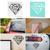 (2 Pcs 1 Black, 1 White 13.1'' x 11.0'') - No Background - Waterproof of Diamond Comic Sticker Decal for Laptops, Water Bottles, Cars, Trucks, Wall Ideal Gift - 925VER1K15206BW view 4