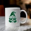 (2 Pcs Green 4.8'' x 6.8'') - No Background - Waterproof of gnome and Heart Sticker Decal for Laptops, Water Bottles, Cars, Trucks, Wall Ideal Gift - 925VER1K15172GR view 2