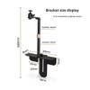 yanzhuen001 Projector Bracket Projector Stand Behind Bed Sofa Metal Holder Table Side Projector Holder Wall Mount Retractable Bracket Universal Support for Home and Office projectors view 2