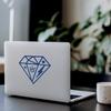 (2 Pcs Navy Blue 13.1'' x 11.0'') - No Background - Waterproof of Diamond Comic Sticker Decal for Laptops, Water Bottles, Cars, Trucks, Wall Ideal Gift - 925VER1K15206AB view 3