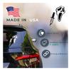 (2 Pcs 1 Black, 1 White 4.8'' x 6.2'') - No Background - Waterproof of Scream Ghost Face Sticker Decal for Laptops, Water Bottles, Cars, Trucks, Wall Ideal Gift - 925VER1K15022BW view 3