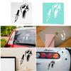 (2 Pcs 1 Black, 1 White 4.8'' x 6.2'') - No Background - Waterproof of Scream Ghost Face Sticker Decal for Laptops, Water Bottles, Cars, Trucks, Wall Ideal Gift - 925VER1K15022BW view 4