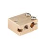 Brass Volcano Heater Block Hotend Head for E3D Hotend V6 Extruder PT100 Accessory b view 2