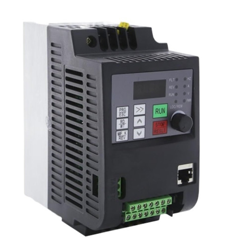 1Pcs 220V 2.2KW 1HP Mini VFD Variable Frequency Drive Converter for Single-Phase Capacitor Motor Speed Control Frequency Inverter(220V 1.5kw 2HP)