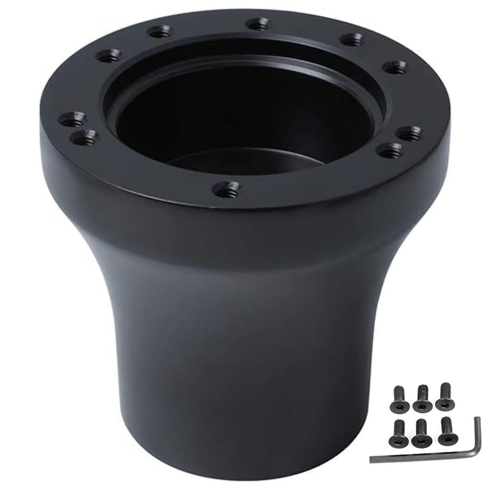 1 Set Metal Steering Wheel Adapter for Golf Cart Club Car Precedent&Tempo Black b