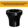 1 Set Metal Steering Wheel Adapter for Golf Cart Club Car Precedent&Tempo Black b view 2