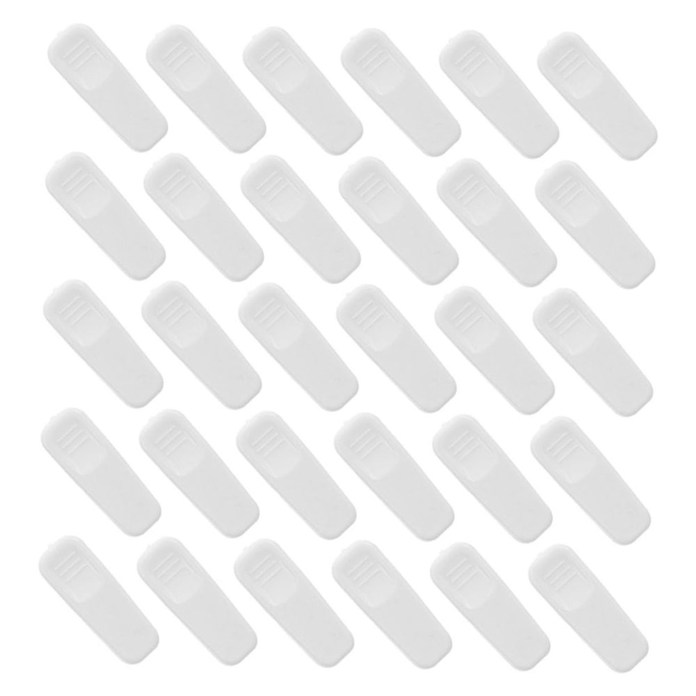 DIYEAH 60PCS Earphone Wire Clips Plastic Cable Organizers for 2mm Diameter Headphone Wires Tangle-Free Management Clips for Desk and Home Use