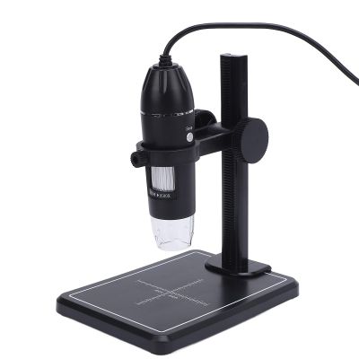 Denash Digital Microscope, 1600x Magnification Handheld Microscope with 8 LED Lights and Stand for USB Computer, Phone