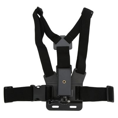 Denash Adjustable Chest Mount, Handsfree Cell Phone Holder with Clip for Action Sports and Vlogging