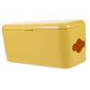 KALLORY Cable Storage Box Wall Mount Power Plug Organizer Yellow Wire Storage Case Cord Management Solution view 1