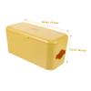 KALLORY Cable Storage Box Wall Mount Power Plug Organizer Yellow Wire Storage Case Cord Management Solution view 2