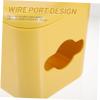 KALLORY Cable Storage Box Wall Mount Power Plug Organizer Yellow Wire Storage Case Cord Management Solution view 3