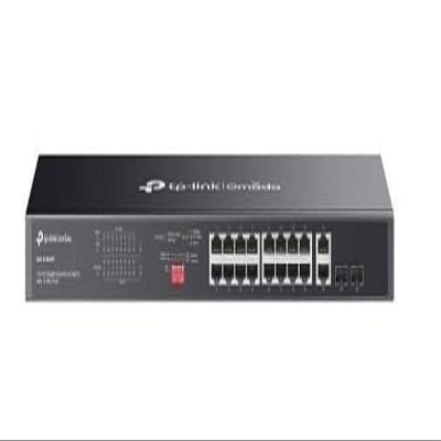 DS1018GMP Unmanaged 18-Port Gigabit Rackmount Switch with 16-Port PoE+