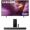 SAMSUNG QN55S85FAFXZA 55 Inch OLED HDR 4K Smart TV with a HW-Q600F Q Series Soundbar 3.1.2 Ch Sound and Subwoofer (2025) view 1