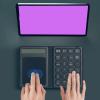 LICAEVEY 23 Keys Bluetooth Number Pad with Touchpad and Calculator 3-in-1 Foldable Ultra Thin Wireless Numeric Keypad for Laptop Tablet PC Includes PU Leather Case view 3