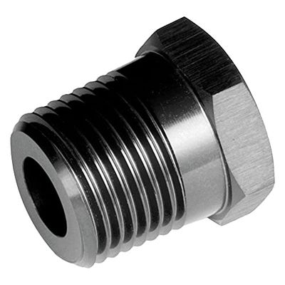08AN NPT Male to 02 NPT Female Reducer - Black