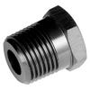 08AN NPT Male to 02 NPT Female Reducer - Black view 1