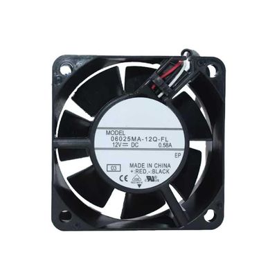 06025MA-12Q-FL 6CM Waterproof Fan IP58 12V 0.58A 6025 Moisture-Proof Cooling Fan