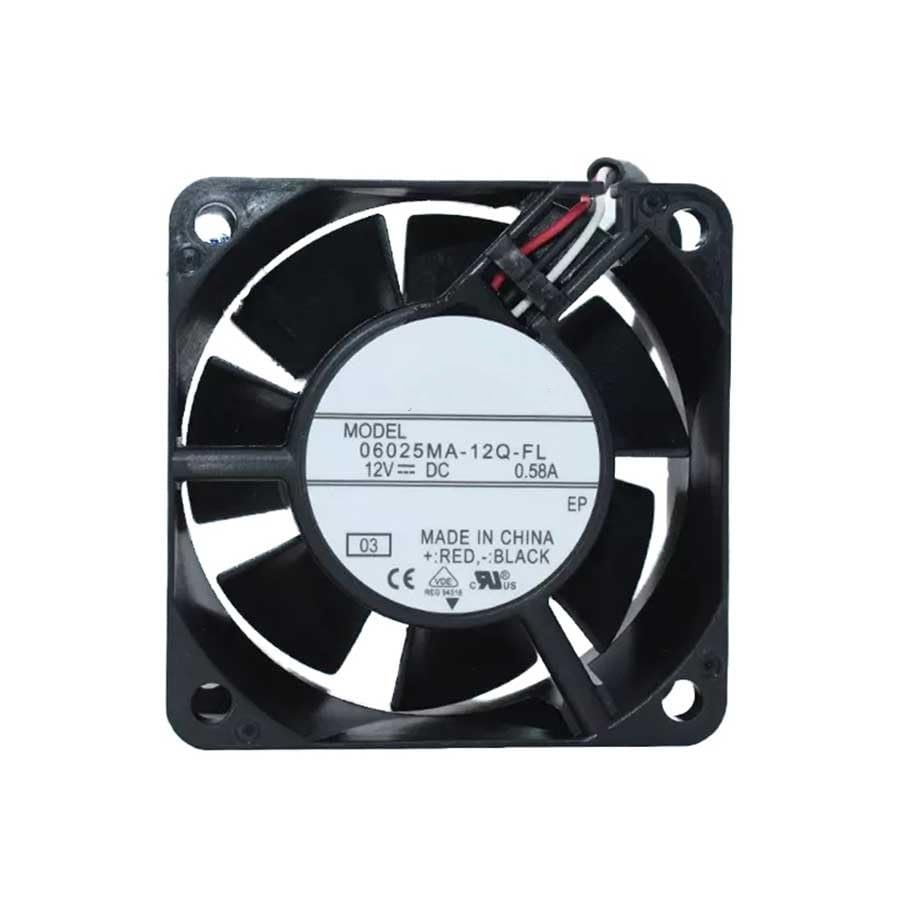06025MA-12Q-FL 6CM Waterproof Fan IP58 12V 0.58A 6025 Moisture-Proof Cooling Fan