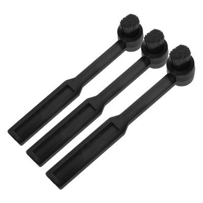 STOBOK 3pcs Turntable Stylus Cleaning Brush Anti-Static Vinyl Record Stylus Cleaner Brush for Record Needles Black