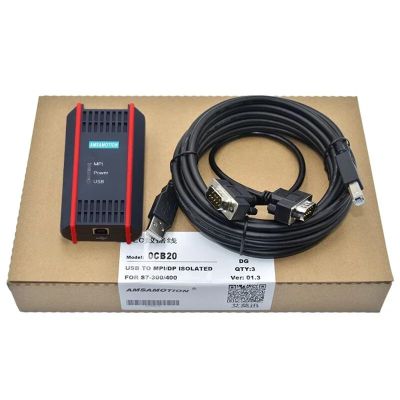 ATUUKOPC Magnetical Isolated USB Cable Adapter for S7-200/300/400 PLC RS485 Profibus MPI PPI 9pin 6ES7972-0CB20-0XA0 Magnetic