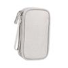 LABRIMP Large Gray Electronics Organizer Bag for Travel Polyester Storage Pouch for USB Cables Earphones and Accessories Multipurpose Tech Case for Business and Leisure view 1