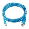 ATUUKOPC Suitable PLC VS/VS1-32MT/28MT Series USB Port Programming Cable(Lt.Blue,5m) view 1