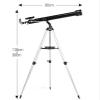 Astronomical Telescope,Kid 60mm Astronomical Refractor Telescopes,Profession Stargazing Telescope Beginners,Eyepiece Sr4/h12.5/h20 view 3