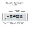 ASUS NUC 15 Pro+ Full System Mini PC with Intel Series 2 Core Ultra 5 225H, 16GB DDR5 RAM, 512GB SSD, Thunderbolt 4, Wi-Fi 7, Bluetooth 5.4, Win 11 Home, Toolless Silver Aluminum Chassis, VESA Mount view 3