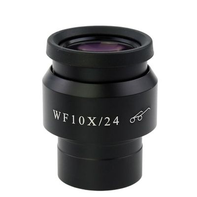 Lab Microscope Accessories 1PCS WF10X Stereo Microscope Eyepiece 10X High Eye Point Eyepiece Large Mounting Size 30MM(WF10X-24mm)