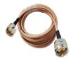 lowmountainswere RG400 UHF Male to UHF PL259 p/Lug Male Connector Double Shielded Copper Braid Coaxial Cable 50ohm 10/15/20/30/50CM 1/2/3/5/10M(2m) view 1