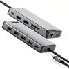 12-in-1 USB C Docking Station, 4K@60Hz Triple Display HDMI/VGA, 4X USB Ports, Gigabit Ethernet, 100W PD, SD/TF Card Reader, for Laptop/Desktop view 1