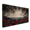 Mouse Pad Poppy Gaming Mouse Pad 31.5 in x 11.8 in, Computer Desk Mat Red Keyboard Mat with Stitched Edges Waterproof Anti-Slip Rubber Base Smooth Surface for Home Office Accessories, Gifts 5-1 view 2
