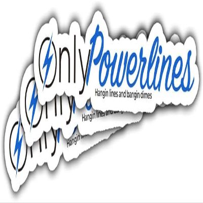 3Pcs Only Powerlines Sticker Only Powerlines Hangin Lines and Bangin Dimes