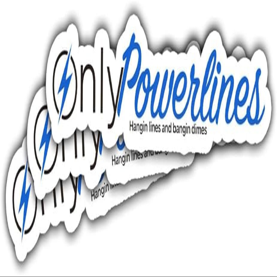 3Pcs Only Powerlines Sticker Only Powerlines Hangin Lines and Bangin Dimes