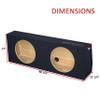 15" Dual Sealed sub Box, fits 96-24 Expedition (w/3rd Row seat) spekaer Box car Audio subwoofer Enclosure view 3