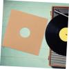 COLLBATH 4Pcs Record Sleeves Protective Paper Sleeves with Air Circulation for Storage Transport Stylish Design for Music Lovers Thick Material view 3