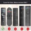 2PACK Case Cover for VIZIO XRT260 Smart TV Remote Control Silicone Skin Sleeve with Lanyard Glow in The Dark Purple Blue view 2