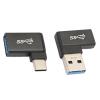 16Pcs USB Adapters Kit Aluminium Alloy Multi Angle USB 3.0 3.1 Type C Converters for Phone Computer Peripherals Data Charging view 3