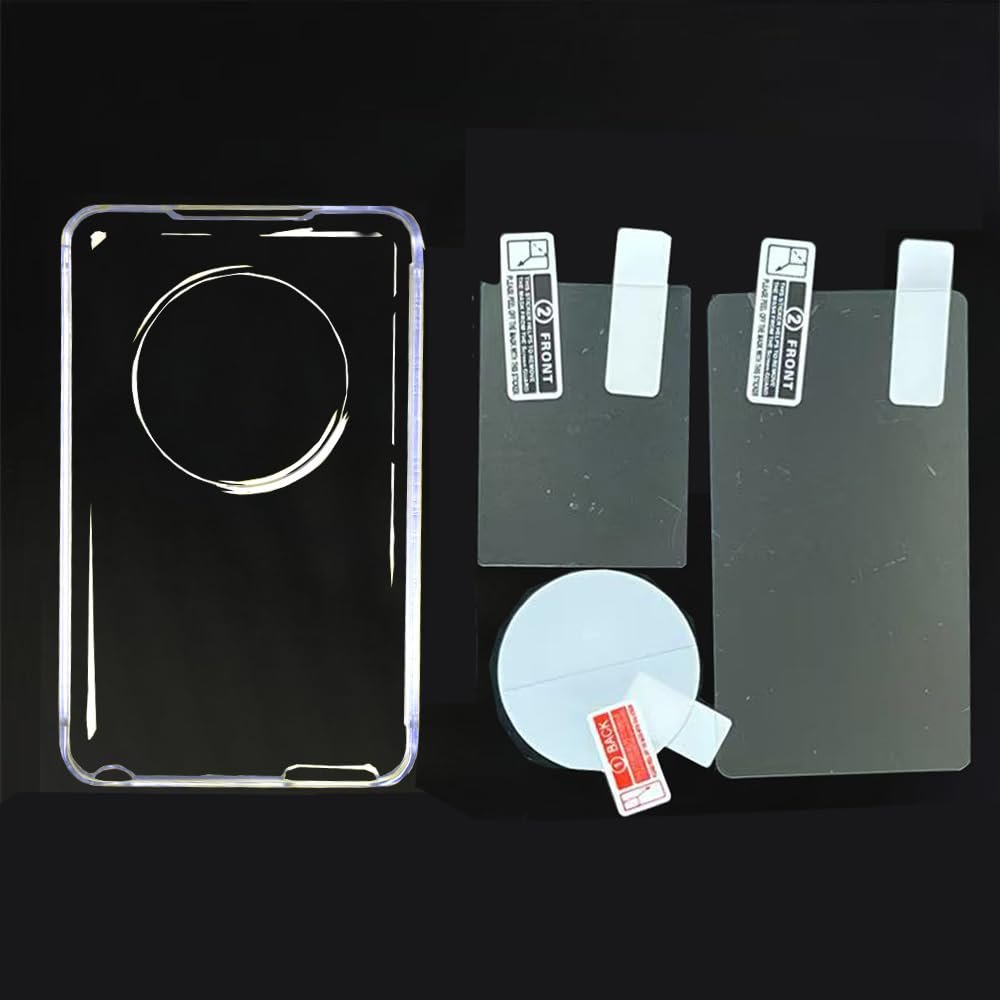 Full Protective Crystal Clear Hard Cover Case for iPod Classic Video 5th 5.5th Gen 30GB (Thin Version)+Screen Protector Film and little Scratch