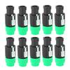 10PCS C NL4FC Audio Speaker Connector 4 Pin Speakon Plug Cable Connector (Green) view 1