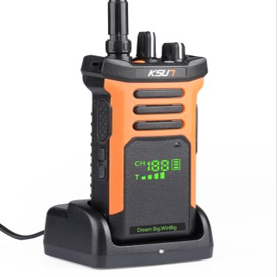 KSUN Ham Radio Long Range Hight Power, Handheld UHF Radio 9800mAh Rechargeable Walkie Talkies for Adults with USB-C Charging, Flashlight, SOS Alarm for Hunting Survival
