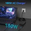 180W Laptop Charger Compatible with Asus Rog Zephyrus G14 GA401 G15 GA502 GA503 GM501 GU502,S GX531 GX701,Tuf F15 F17 A17 A15 FX505 FX506 FX706 FA706 FA506 Zenbook UX8402 6.0x3.7mm Power Cord view 2