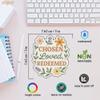 3pcs Chosen. Loved. Redeemed. Christian Vinyl Stickers  3x3in Waterproof Floral Faith Decals for Journals, Bibles, Water Bottles, Laptops view 2