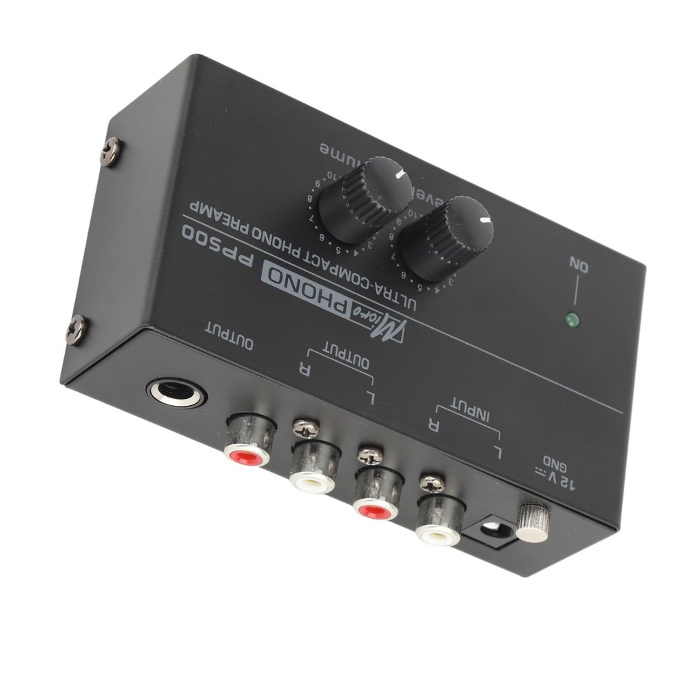 UPALDHOU Phono Preamp with Riaa Equalization Independent Control Volume Preimport Control Convert Data Records Into Digital Sound Files for Lovers of (US Plug)