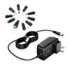 12V 1.5A 18W AC DC Switching Power Supply Adapter with 10 Interchangeable DC Plugs (Input 100-240V, Output 12 Volt 1.5 Amp) Wall Transformer Charger for DC12V CCTV Security Camera view 1